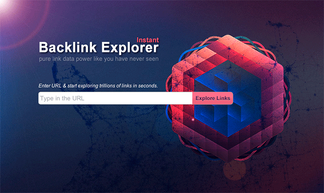 Check the New Backlink Explorer