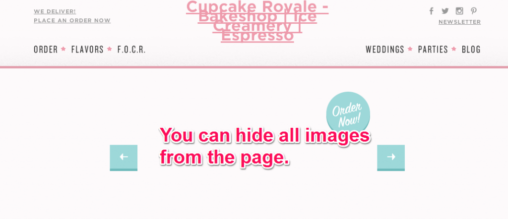 Hide All Images from the Current Page
