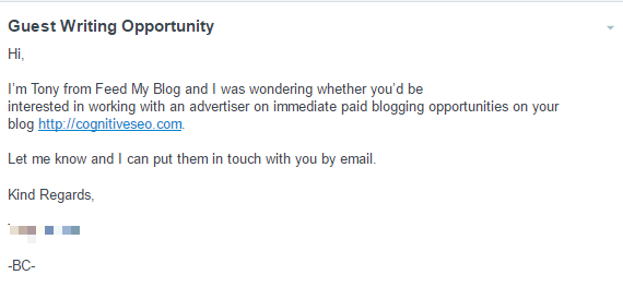 Be Clear About Your Intentions. Shady Tactics Don’t Work with Professionals - Poor Outreach Emails