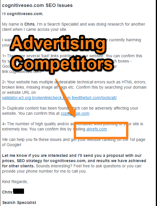 Never Advertise Your Prospect’s Competitors