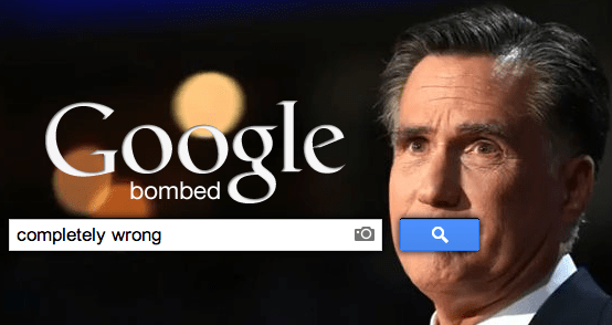 Google bombing Romney-Completely-Wrong