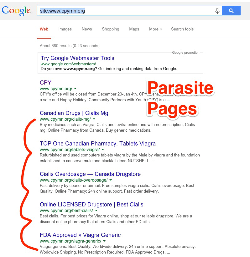 Parasite hosting