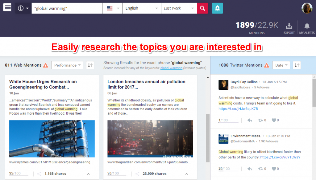 Brand Mentions research topic