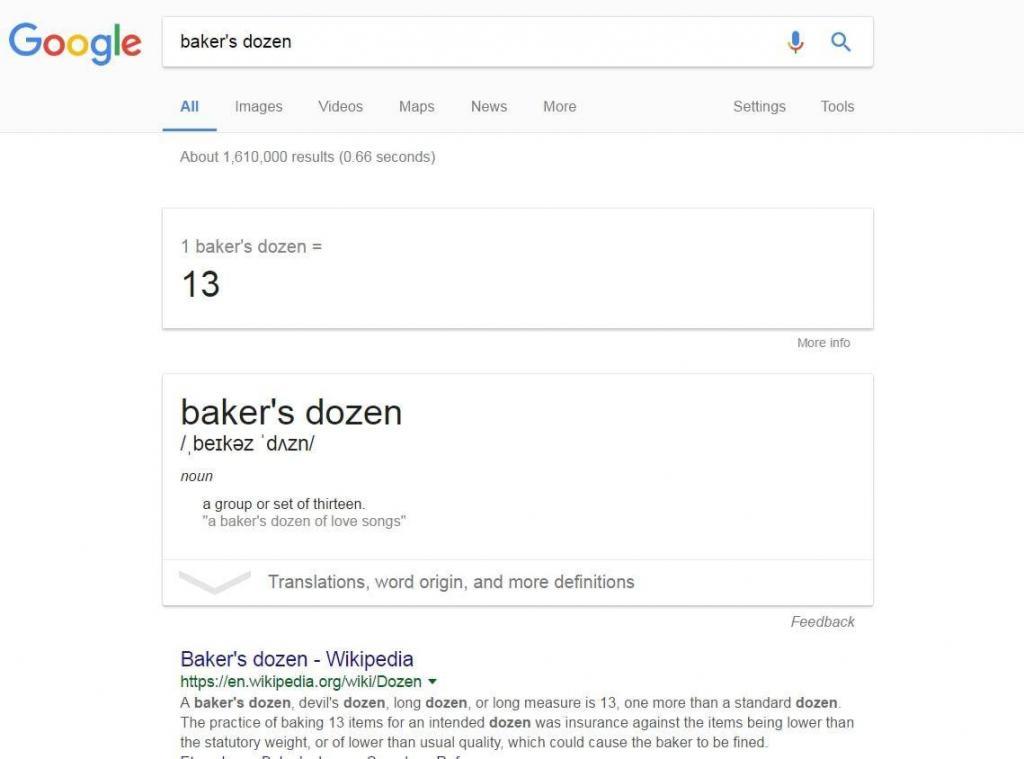 Bakers dozen