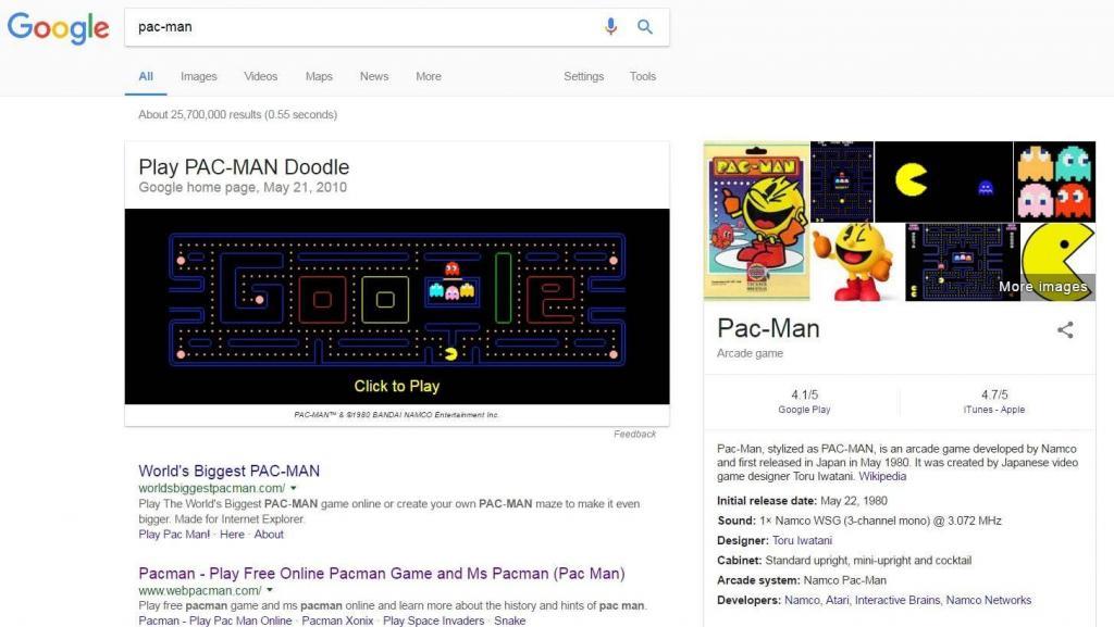 Pac-man easter egg