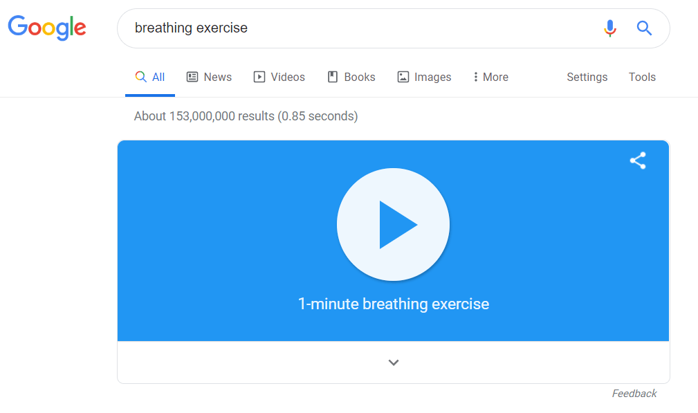 Breathing Exercise - Google Easter Egg