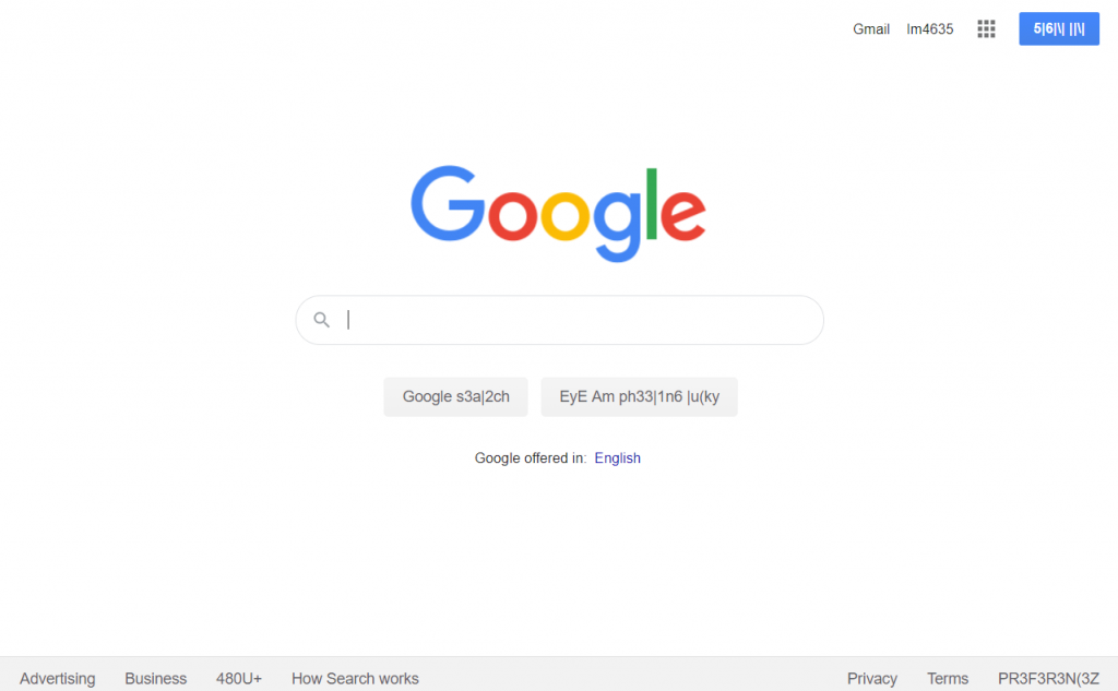 Hacker language Google easter egg