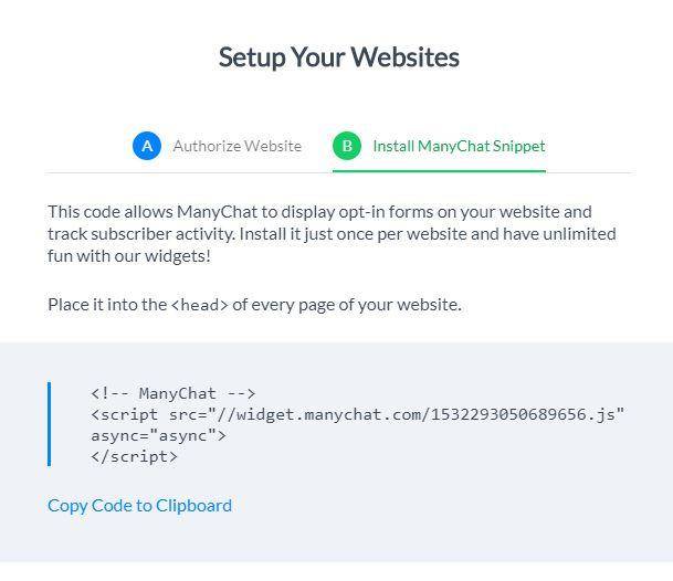 manychat code