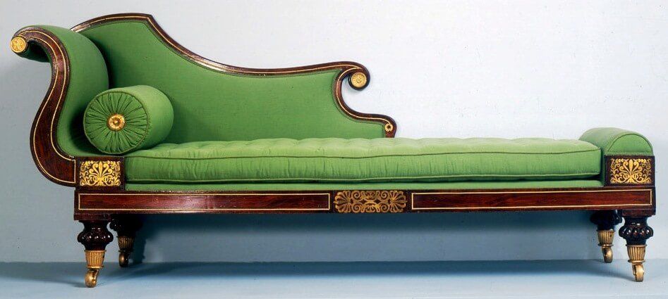 Grecian couch (from 1825) displayed at High Museum of Art, Atlanta