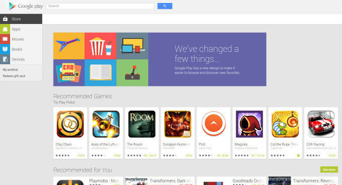 New-Google-Play-Web-Store