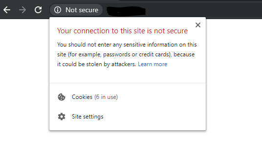 not secure